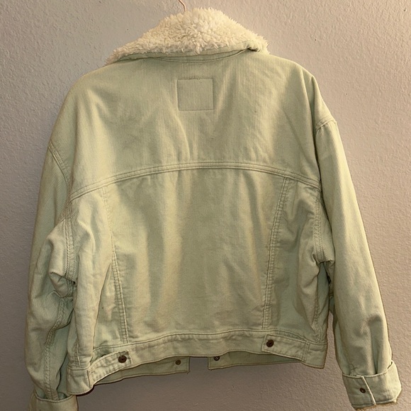 Levi's Light Green Sherpa Collar Jacket - Picture 5 of 5